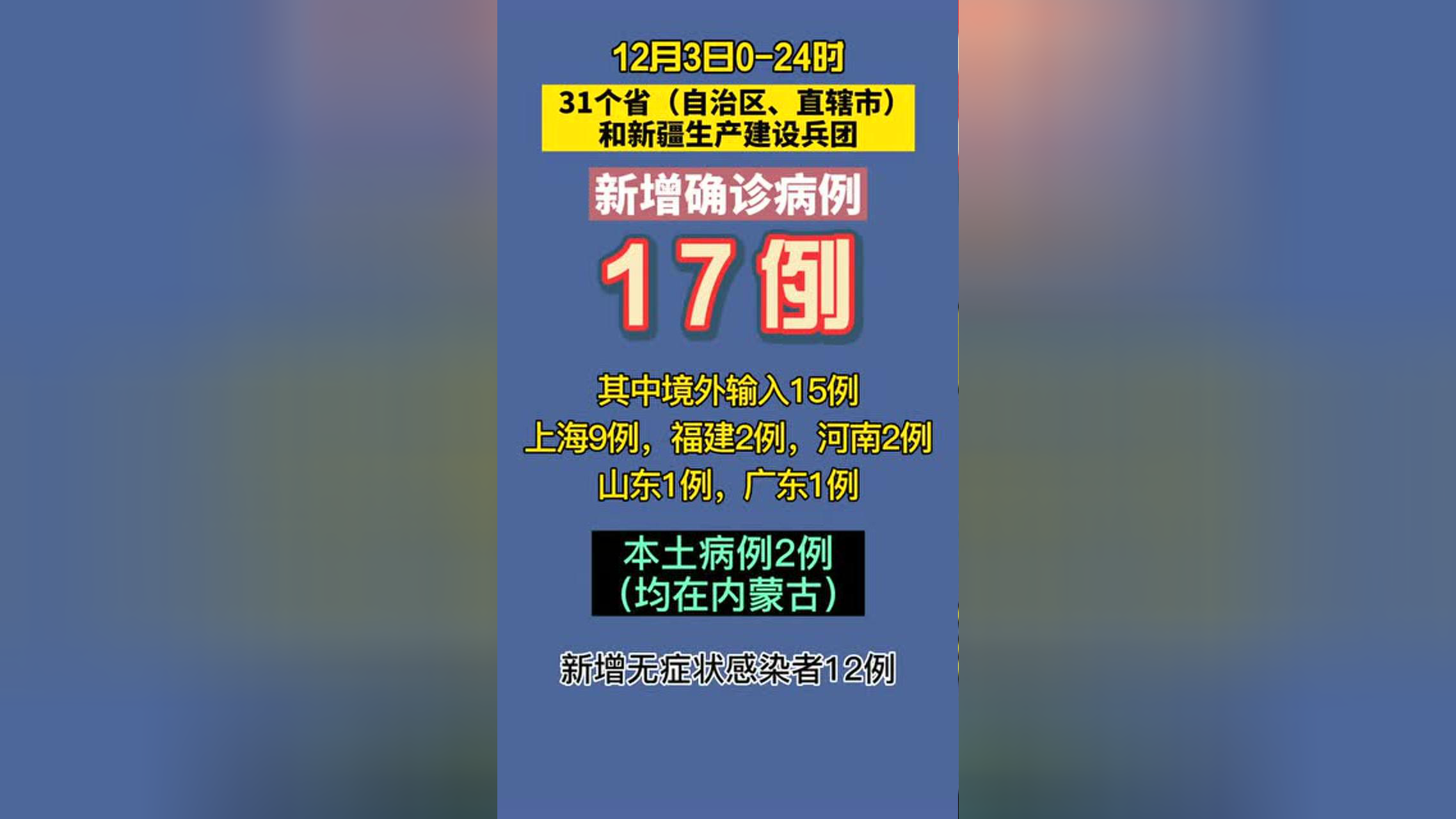 「内蒙古新增境外输入5例」〃内蒙古新增境外输入新冠肺炎无症状感染者1例